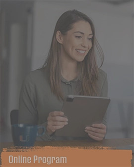 Woman smiling with tablet